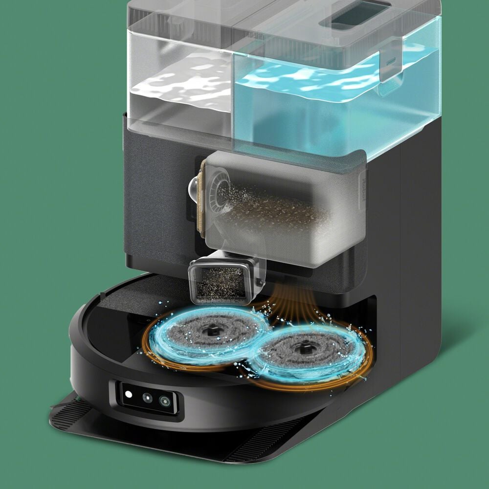 AutoWash&trade; Dock mit Hei&szlig;trocknung des Wischpads