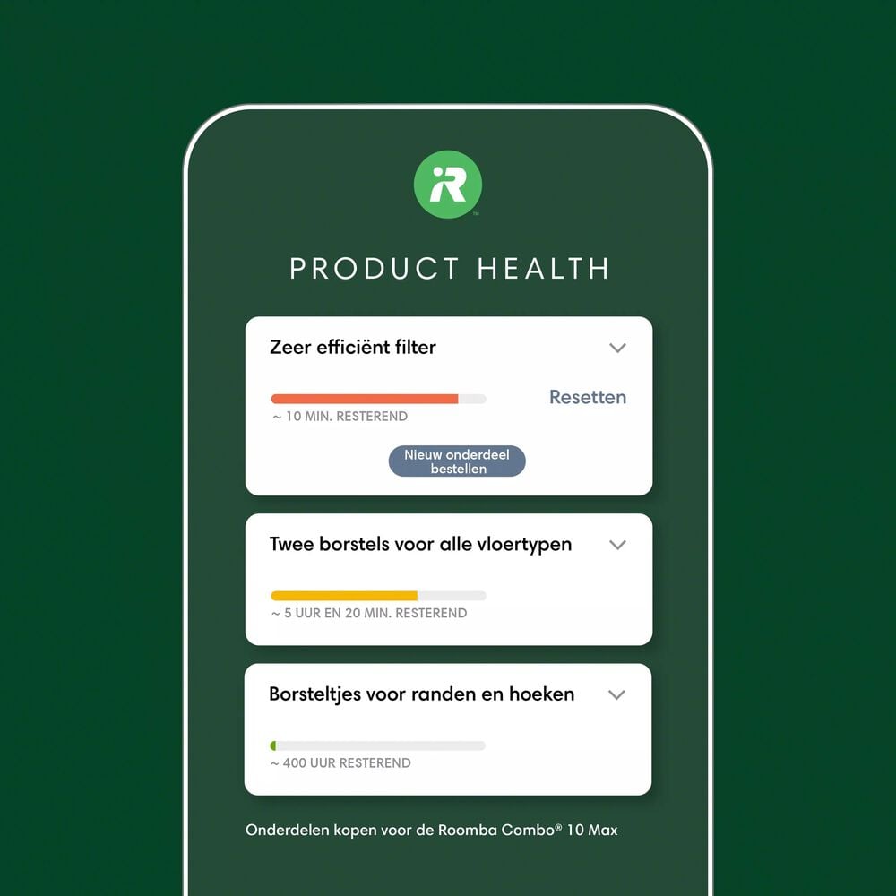 iRobot Home-app voor robotstatuscontrole