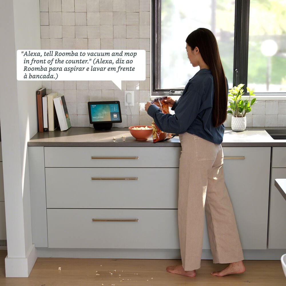 Limpeza com comandos de voz