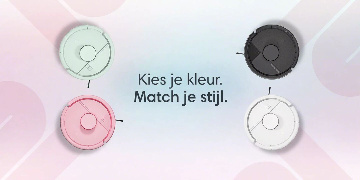 Kies je kleur, match je stijl, mint zwart roze wit mini