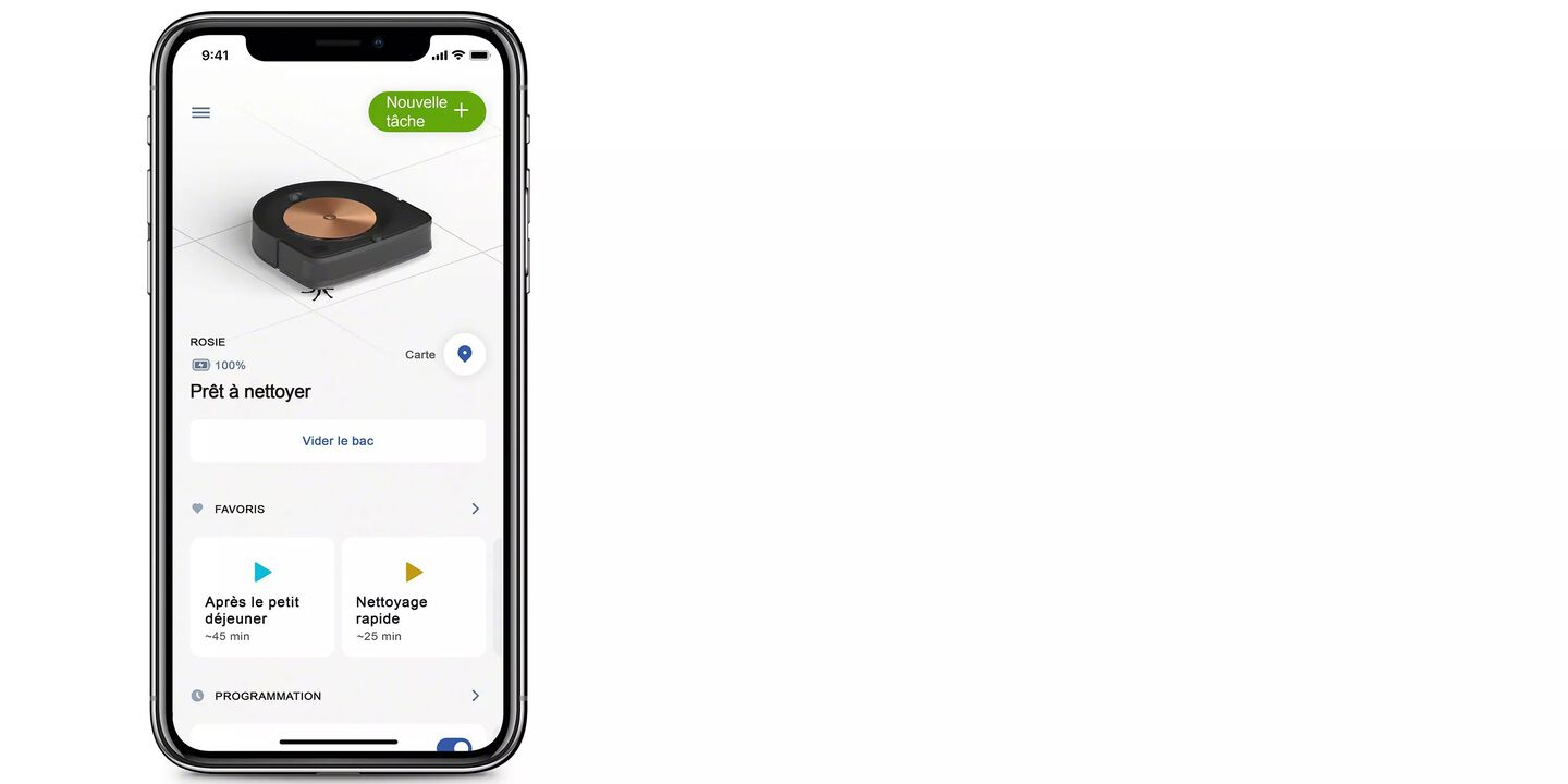 Home app screen
