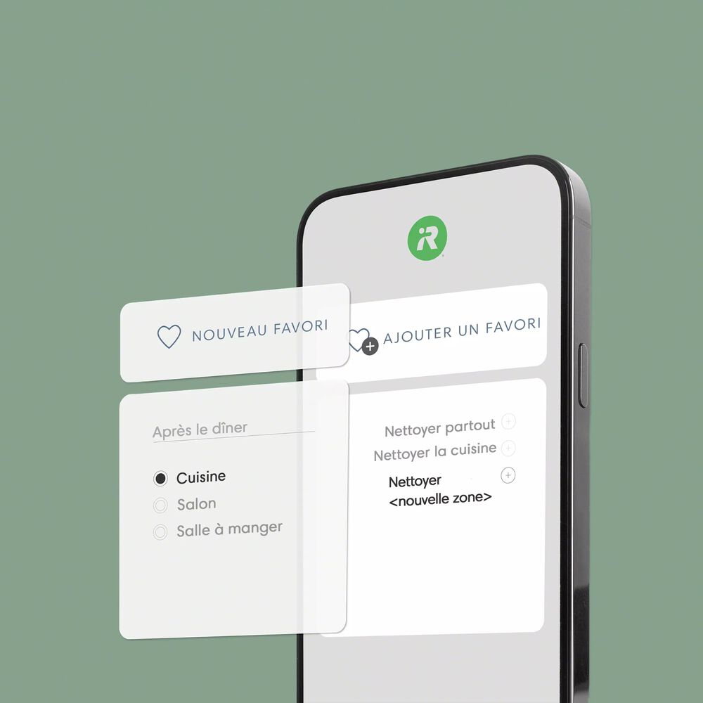 Application iRobot Home facile à utiliser