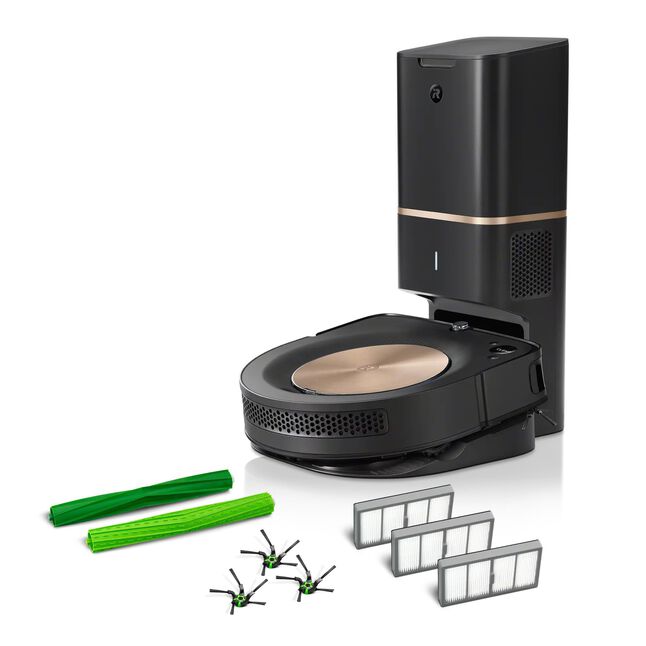 Roomba® s9+ Saugroboter mit WLAN-Verbindung und automatischer Entleerung & nachfüllpack