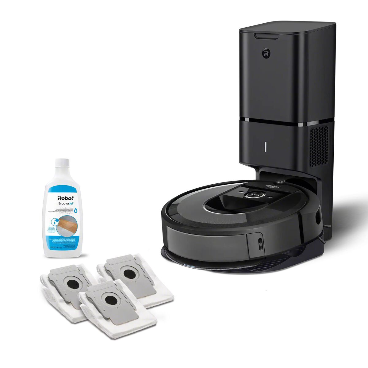 Robot Aspirador e Mopa Roomba Combo® i8+,  3x Saco de descarga de sujidade + Solução de Limpeza para Pavimentos Rígidos, , large image number 0