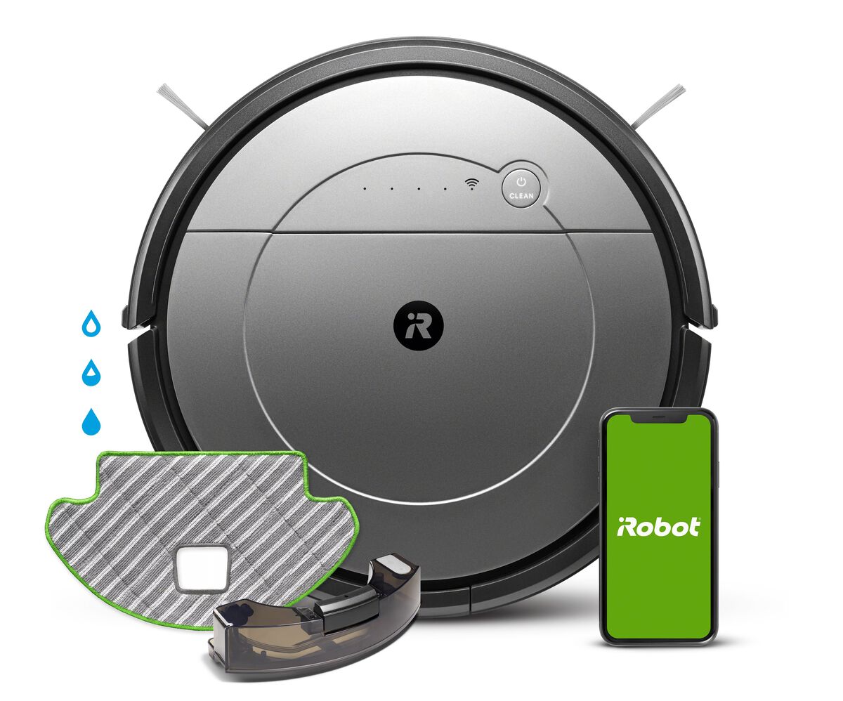 Robot aspirateur et laveur de sols Roomba Combo® connecté au Wi-Fi, , large image number 0